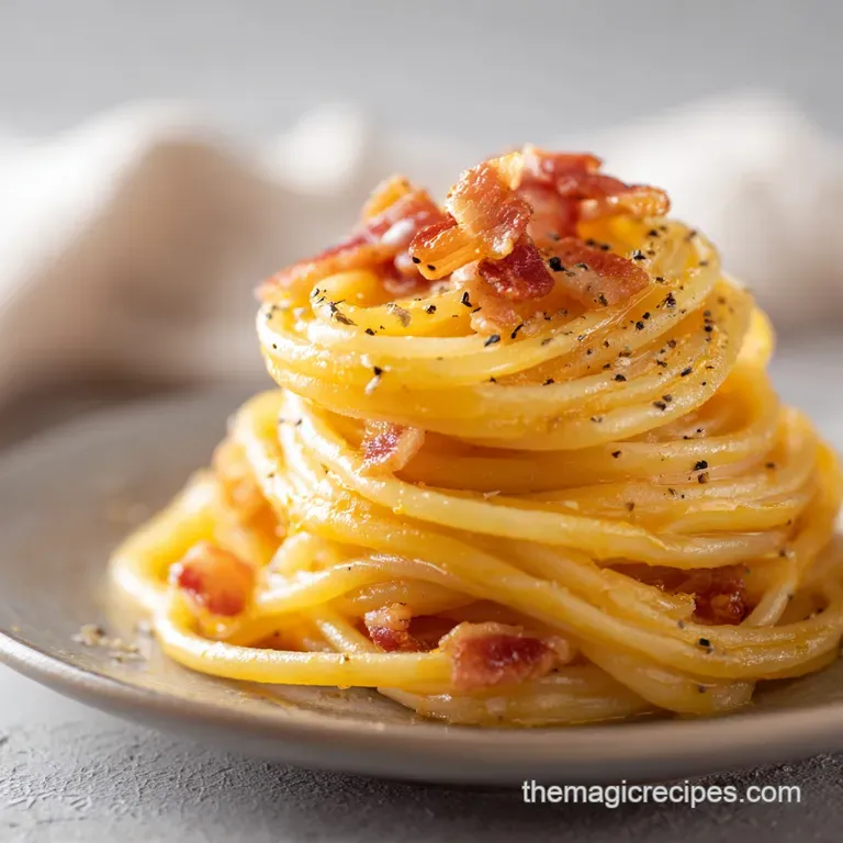 Authentic Pasta Carbonara: Creamy and Rich