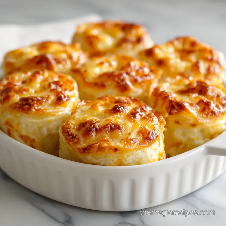 A neat stack of golden-brown fried rolls artfully arranged on a white plate, garnished with green onions.