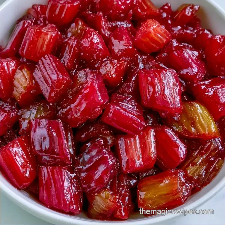 Basic Stewed Rhubarb: Tart and Velvety