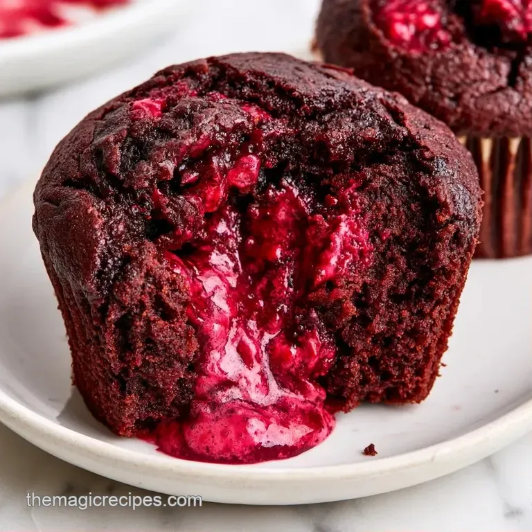 Velvet-textured dark cakes arranged on a black stone platter with contrasting bright orange frosting peaks.