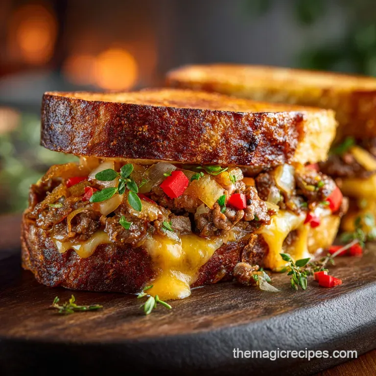 Blackstone Griddle Recipes: the Griddled Gold Standard Steakhouse Chopped Cheese presentation