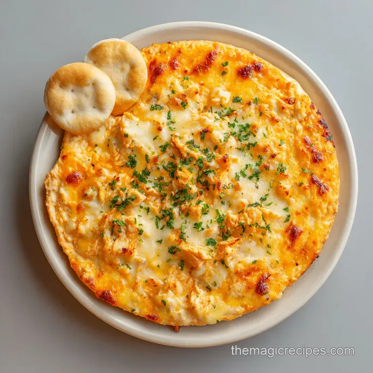 Oven Baked Buffalo Chicken Dip: Lighter & Bubbly