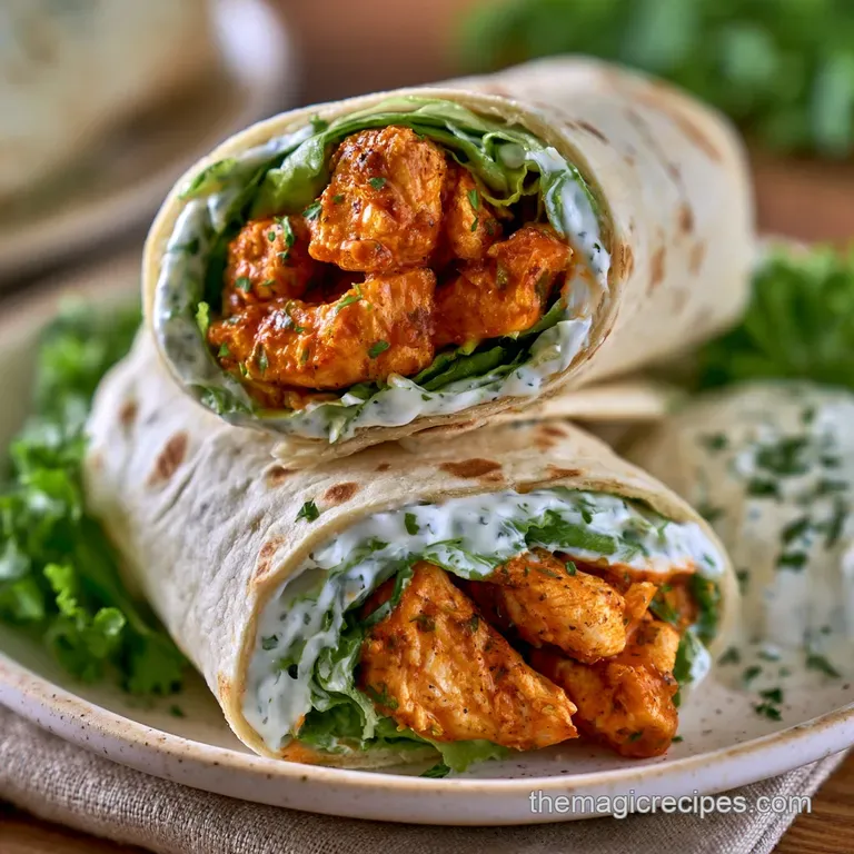 Buffalo Chicken Wraps: Crispy and Tangy