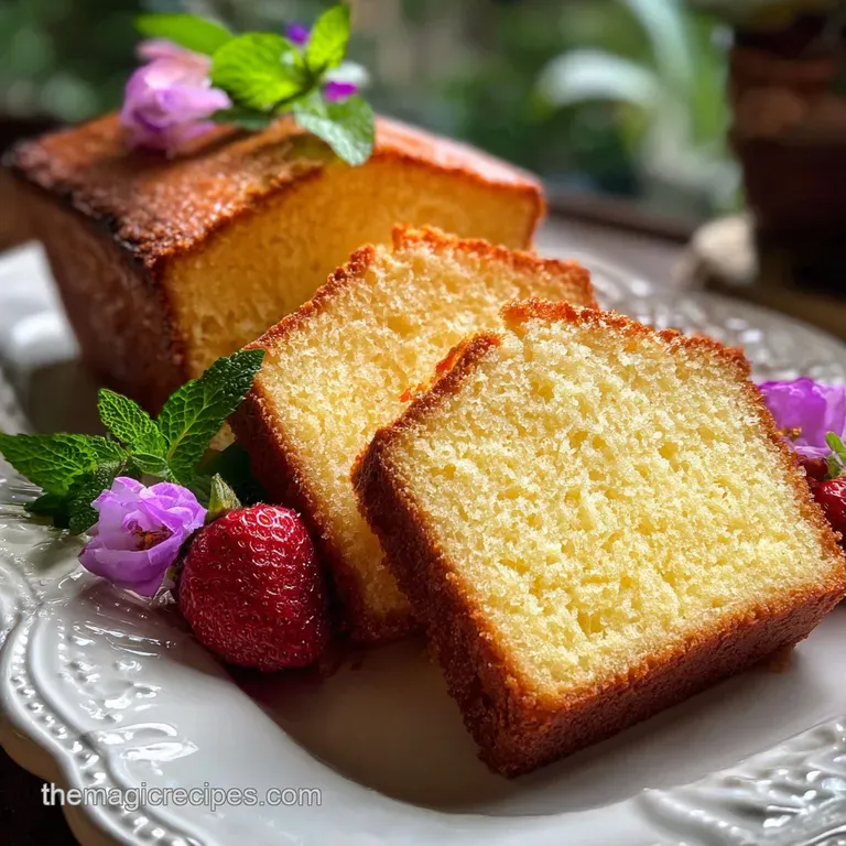 Buttermilk Pound Cake: Old Fashioned