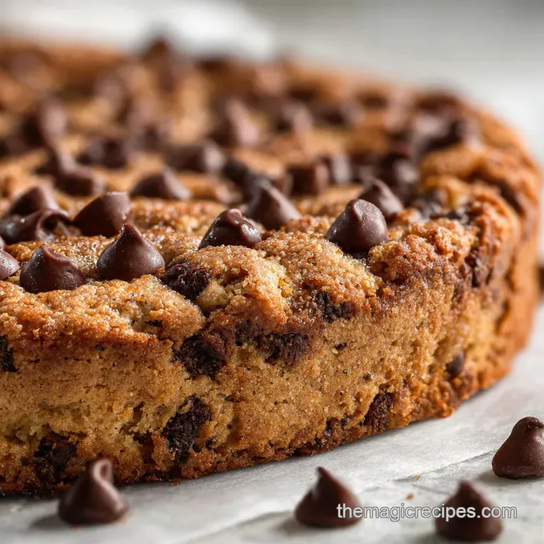 Cookie Cake with Cake Mix and Chocolate Chips