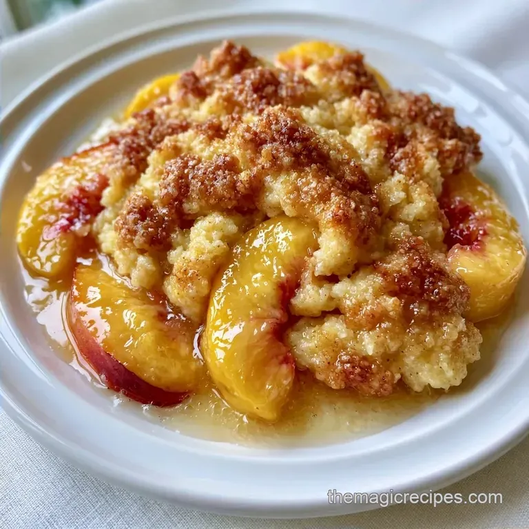 Canned Peach Cobbler: Quick and Easy