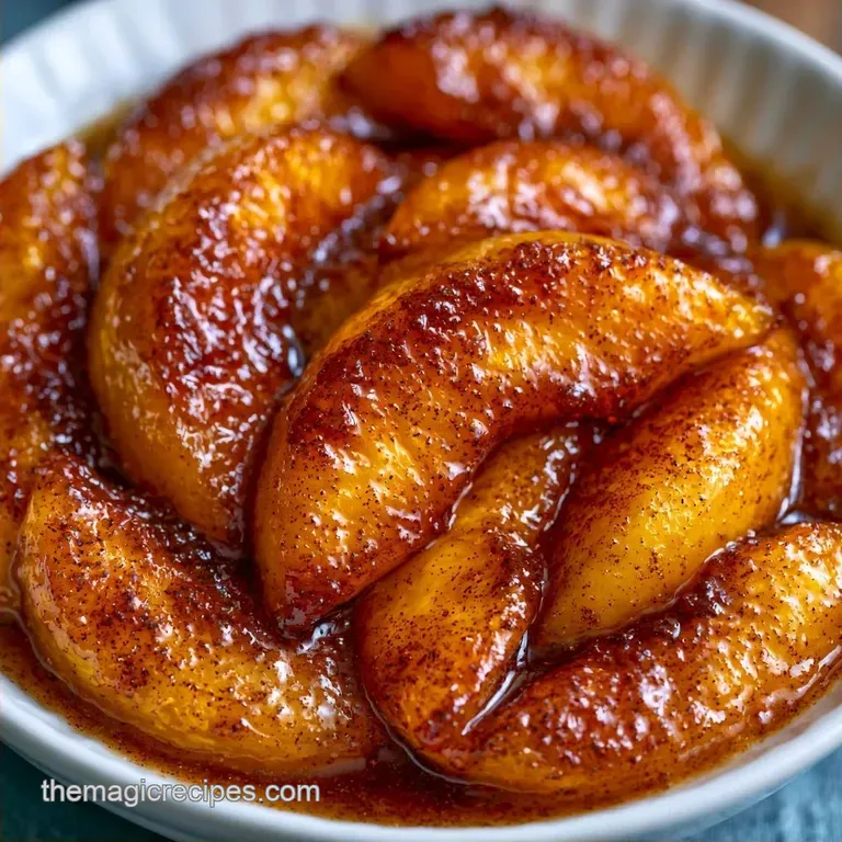 Caramelized Brown Sugar Peaches in 10 Minutes