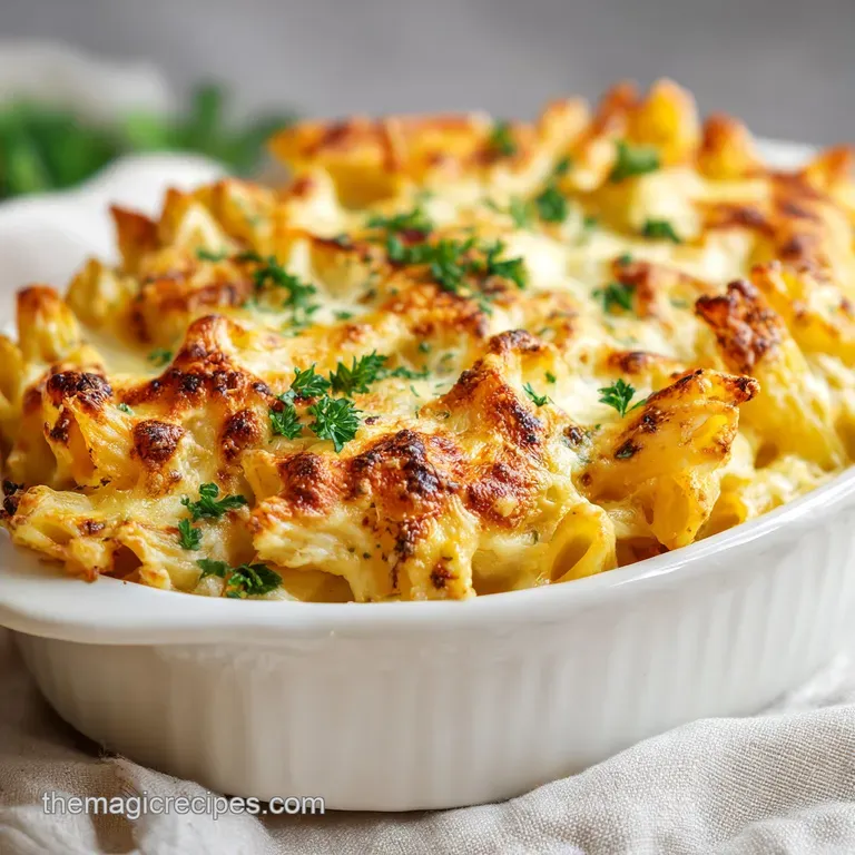 Cheesy Mostaccioli Pasta Bake: With Ricotta
