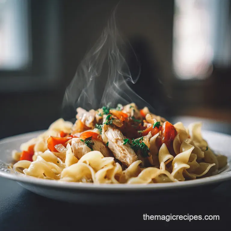 Chicken and Noodles: Thick and Velvety