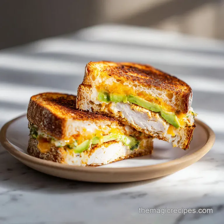 Chicken Avocado Melt Sandwich