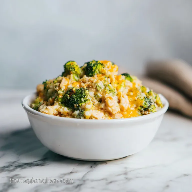 A scoop of savory casserole with a golden crust, garnished with fresh parsley, served elegantly.