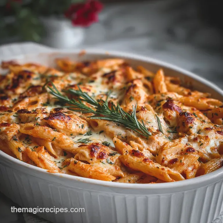 Cheesy Chicken Penne Casserole