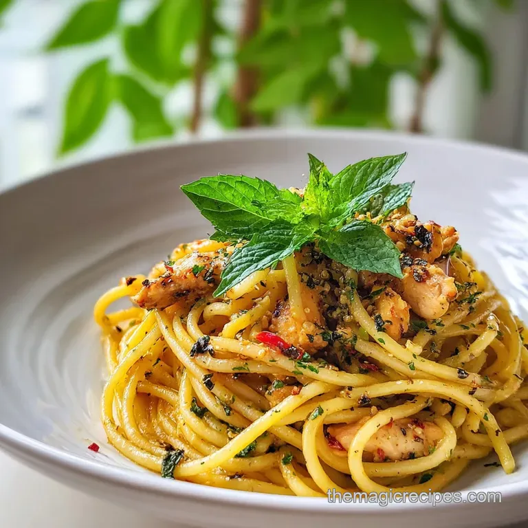 Creamy Chicken Spaghetti