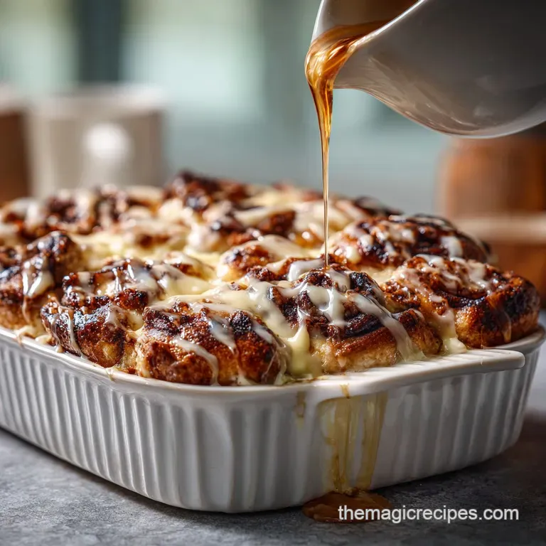 Two frosted cinnamon rolls sit on a plate, sprinkled with cinnamon. Light steam rises to entice the appetite. Festive and ...