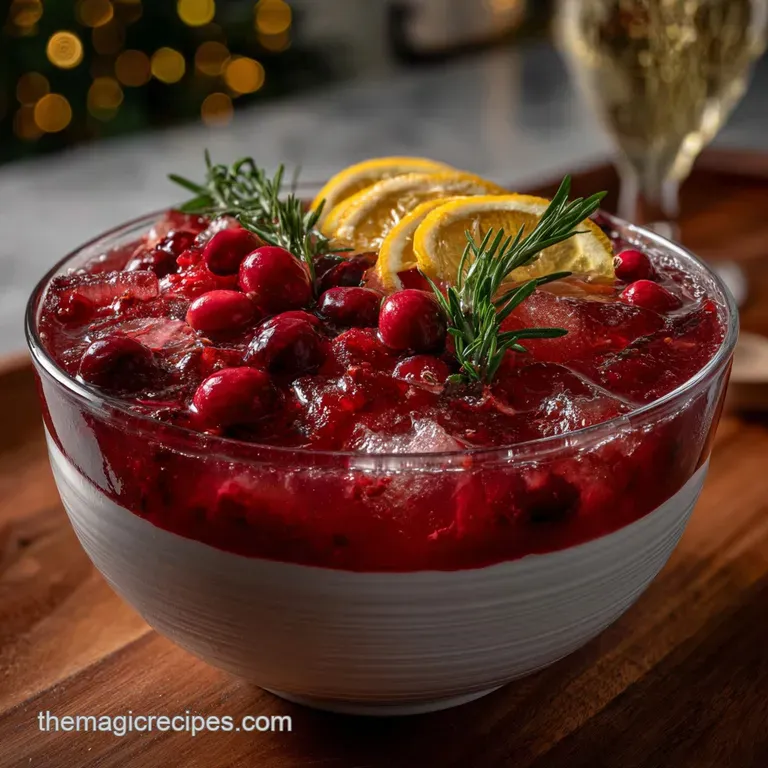 Christmas Punch With Apple Fizz