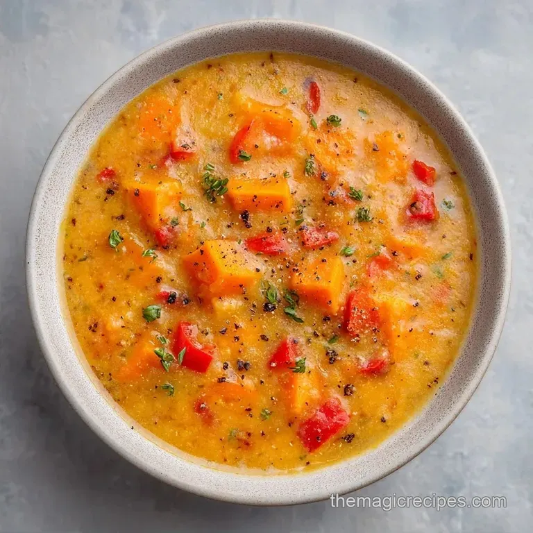 Chunky Roasted Vegetable Soup: Savory and Silky