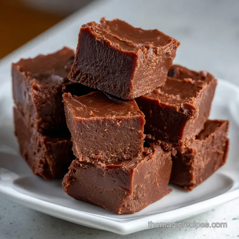 Fudge: the Ultimate Silky-Smooth Classic Chocolate Fudge presentation
