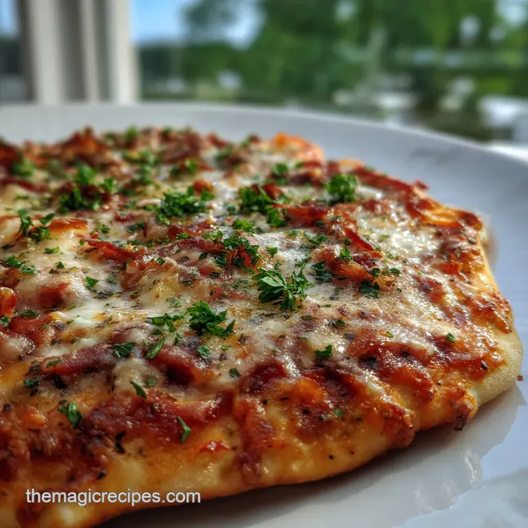 Homemade Pizza: Crispy Crust Fresh Sauce