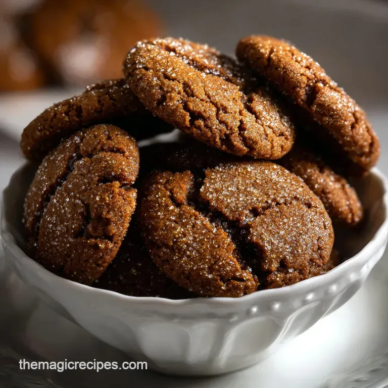 Ginger Snaps: Classic Molasses Cookies Recipe presentation