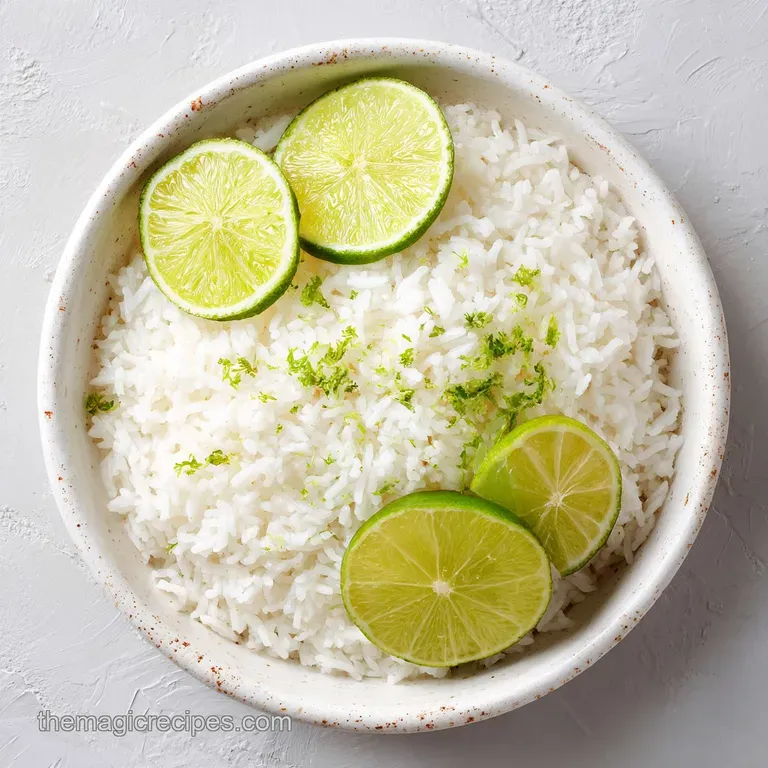 Coconut Lime Rice: Velvety and Aromatic