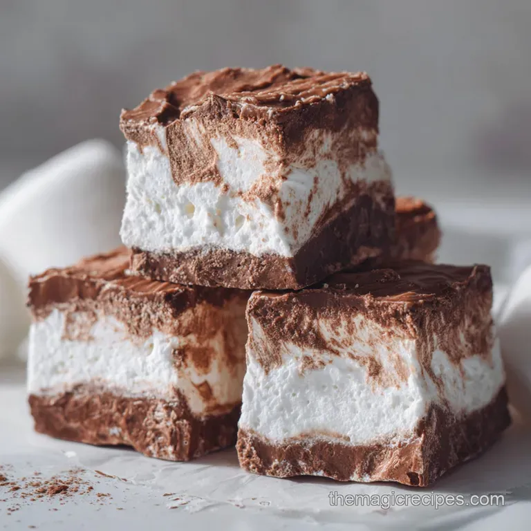 Elegant slices of pastel-colored Cool Whip candy, neatly arranged on a white plate. A light, airy dessert ready to enjoy.
