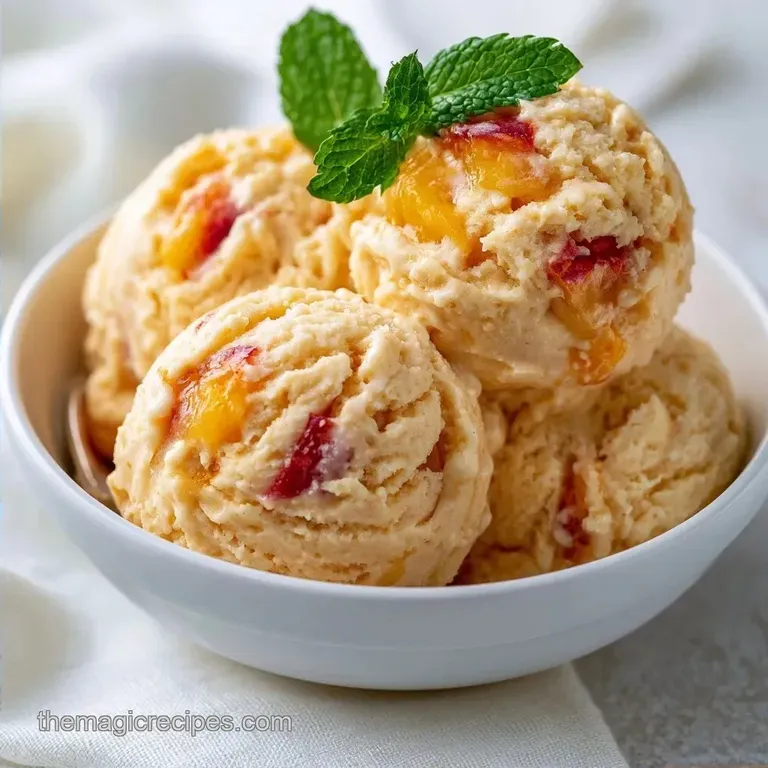 Peach Ice Cream: Creamy and Decadent
