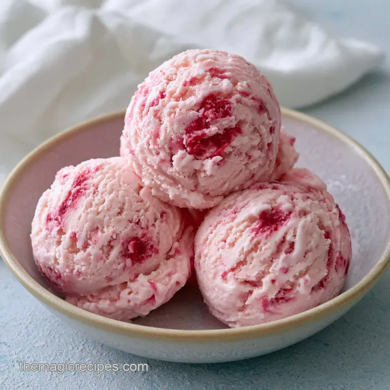 Creamy Homemade Rhubarb Ice Cream