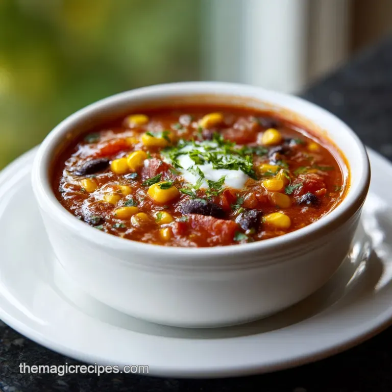 Creamy Taco Soup: Velvety & Zesty