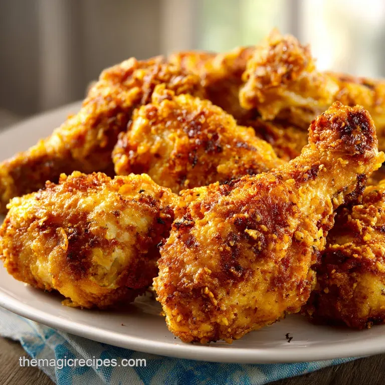 Shattering Crispy Oven Fried Chicken