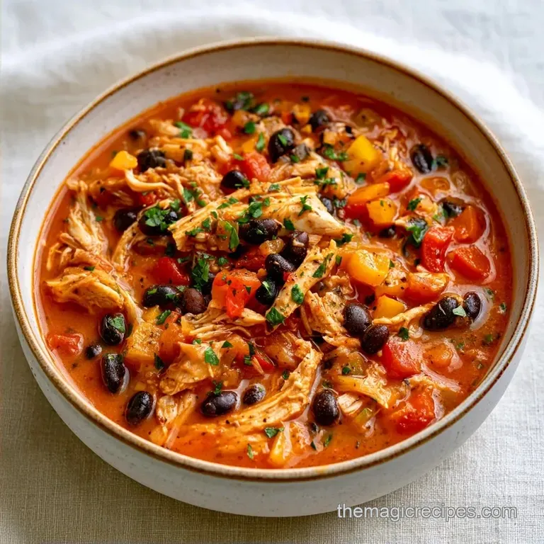 CrockPot Chicken Enchilada Soup: Guilt-Free
