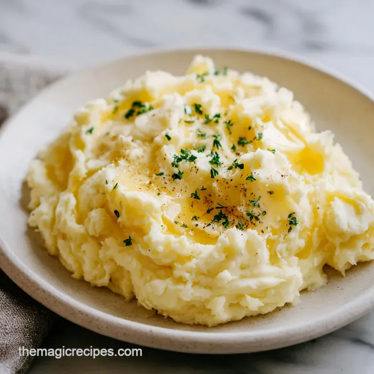 Crockpot Mashed Potatoes: Velvety Garlic Flavor