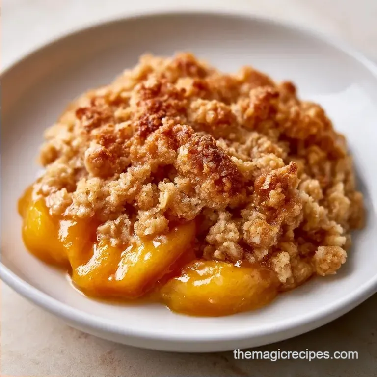 Crowd-Friendly Peach Crisp: Golden and Buttery