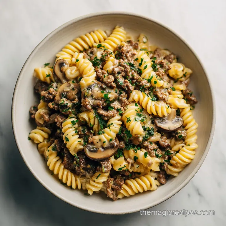 Dairy Free Ground Beef Stroganoff