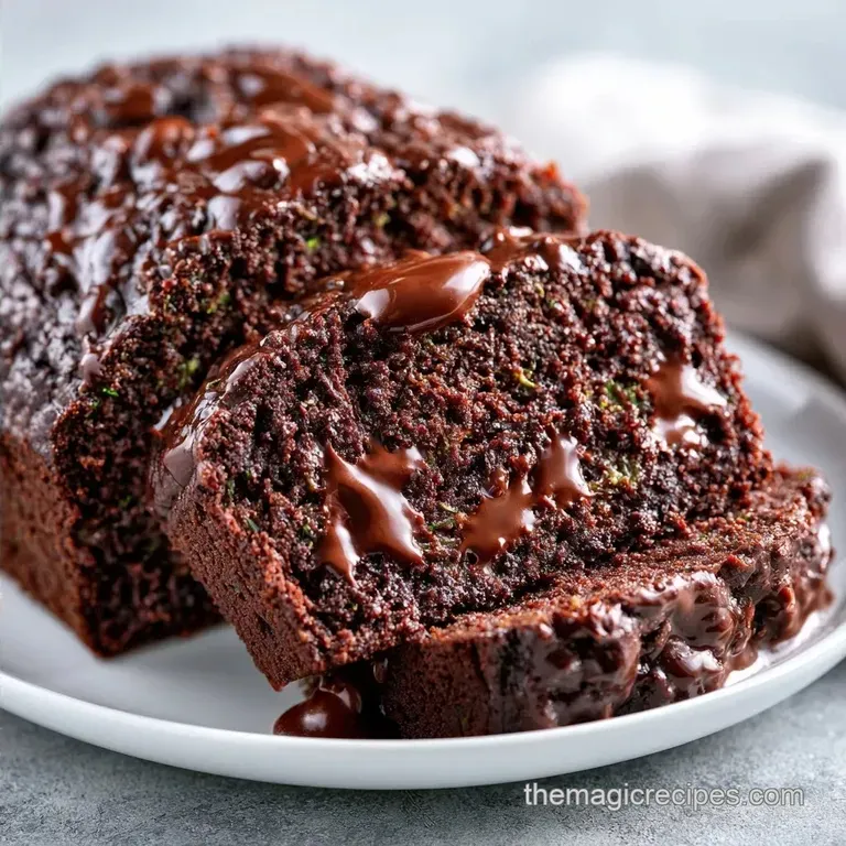 Fudgy Double Chocolate Zucchini Bread