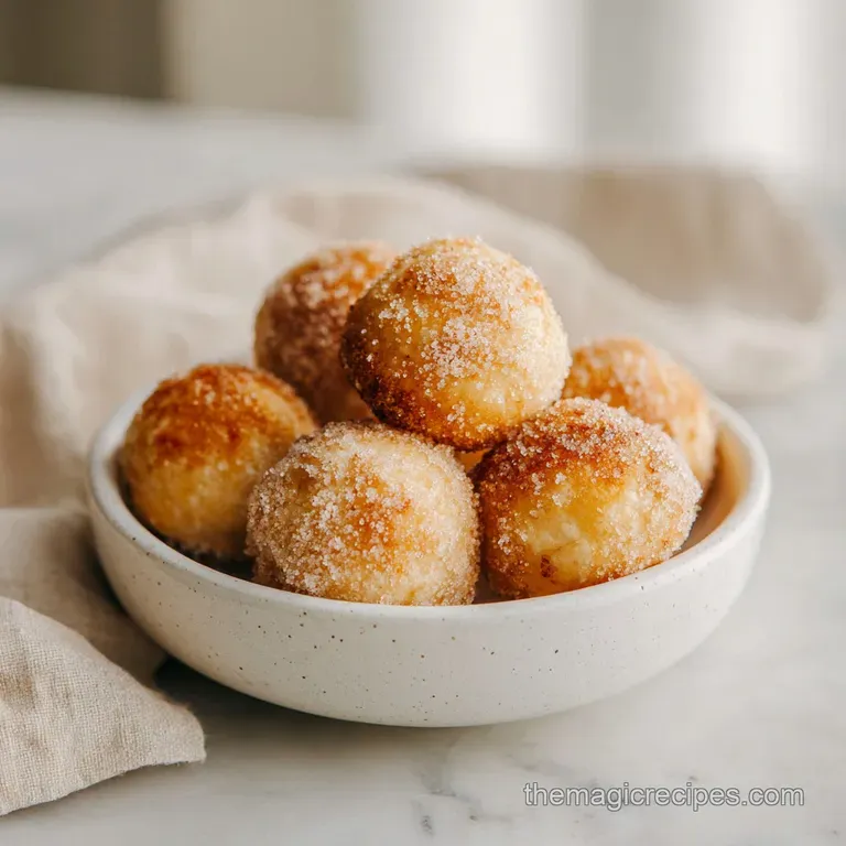 Baked Donut Holes: Cinnamon Sugar Biscuits