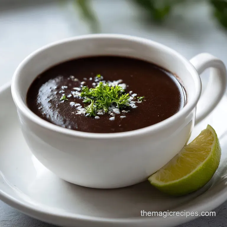 Easy Black Bean Soup: Smoky & Velvety