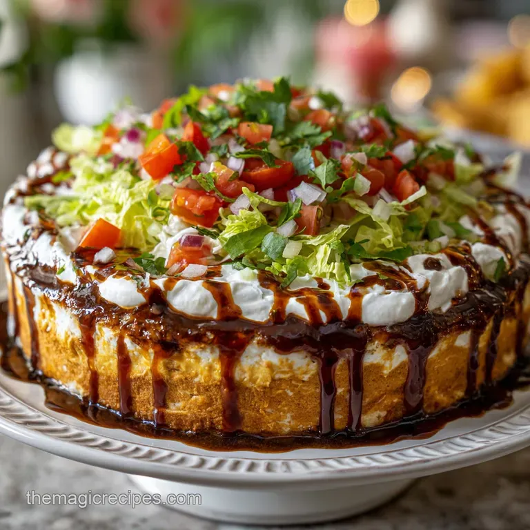 Easy Creamy Mexican 7 Layer Dip