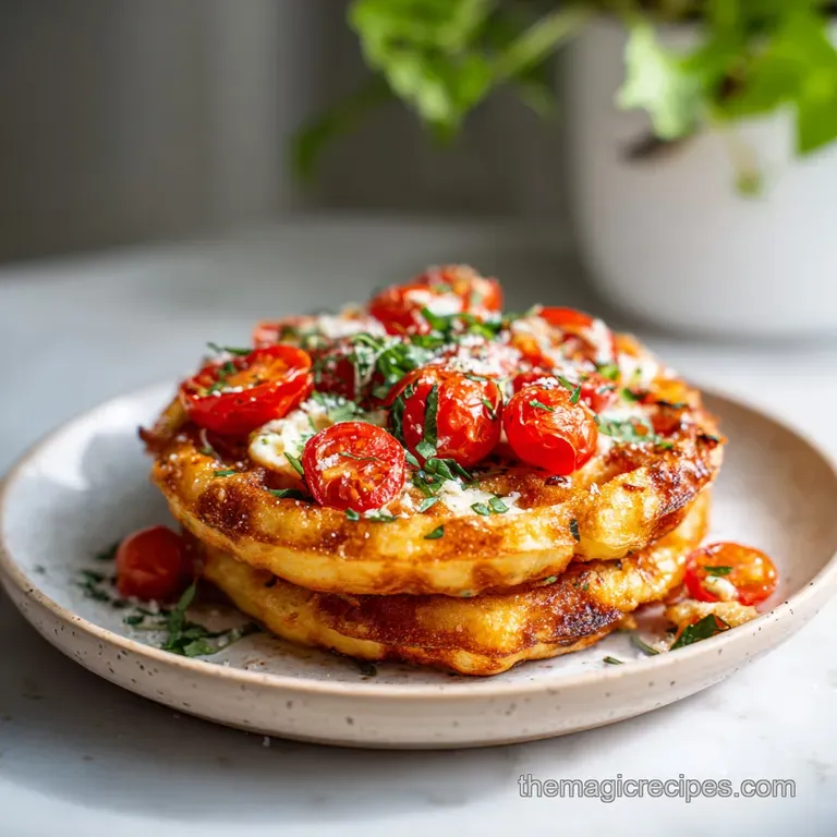 Easy Keto Pizza Chaffles: Crispy and Savory