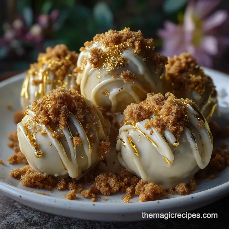 Elegant plating of desserts with a dusting of powdered sugar, showcasing layers of creamy fillings and a scattering of fre...