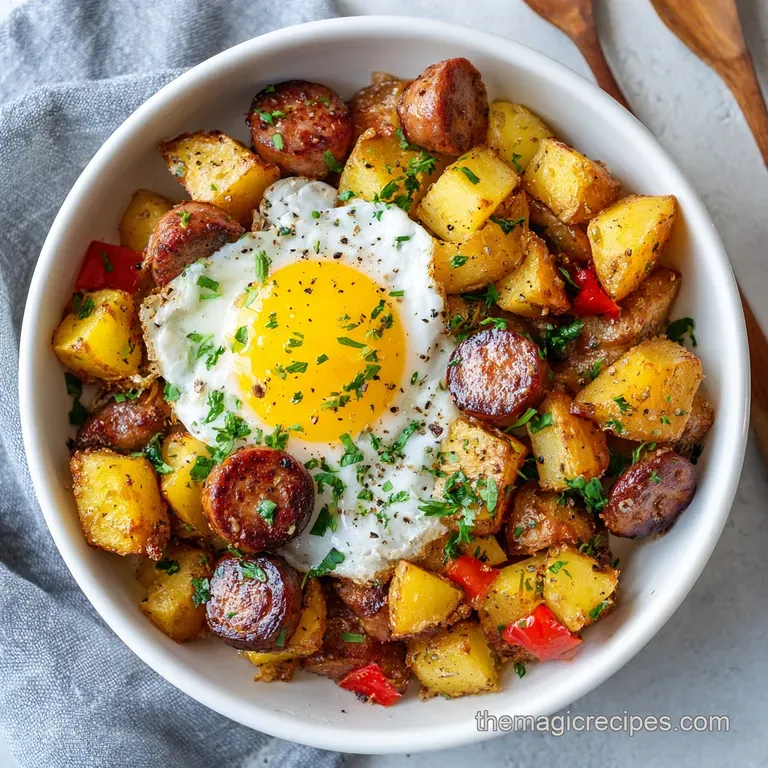 Easy Sheet Pan Breakfast Recipe: Sausage and Eggs