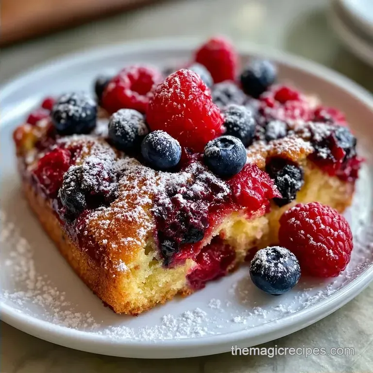 Easy Summer Berry Cake: Tender and Rich