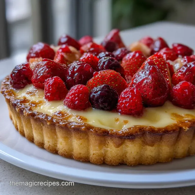 Fruit Tart: the Classic Summer Jewel with Cr&egrave;me P&acirc;tissi&egrave;re presentation