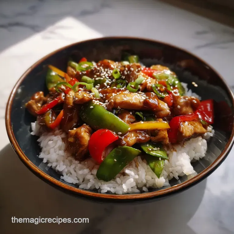 Teriyaki Chicken Stir Fry for 4