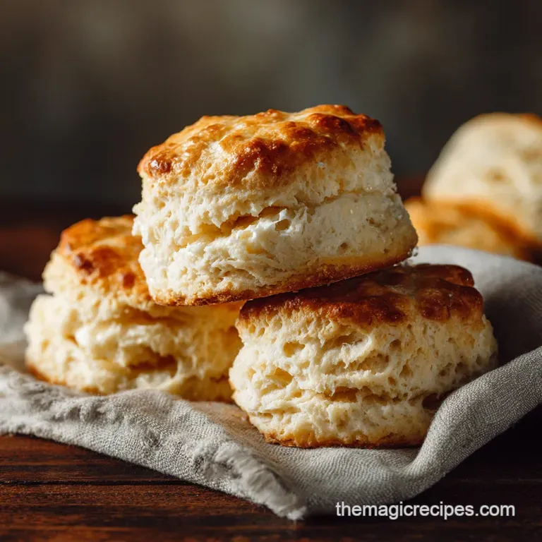 3 Ingredient Biscuit Recipe: the Fluffy Miracle Cream Scone presentation