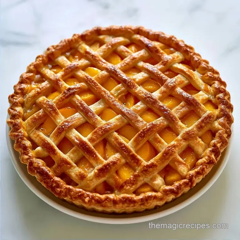 Bakery-Quality Fresh Summer Peach Pie
