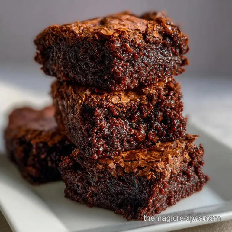 Homemade Brownie: the Crinkle-Top Fudgy Classic presentation