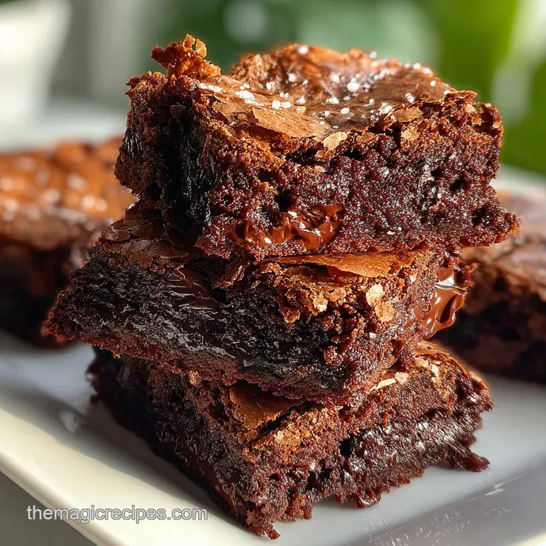 Fudgy Football Brownies: Intense Bittersweet Chocolate