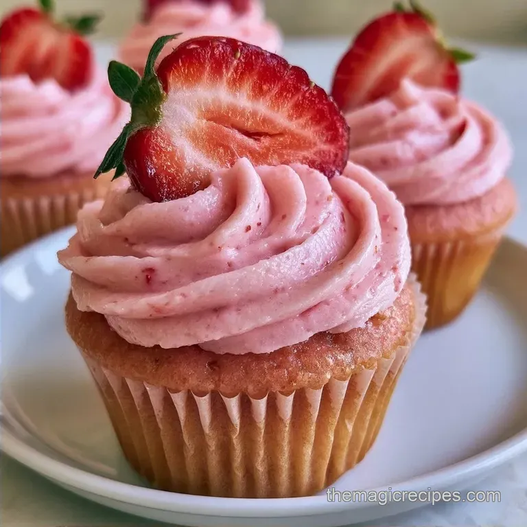 Fun Strawberry Cupcakes for Kids in 35 Minutes