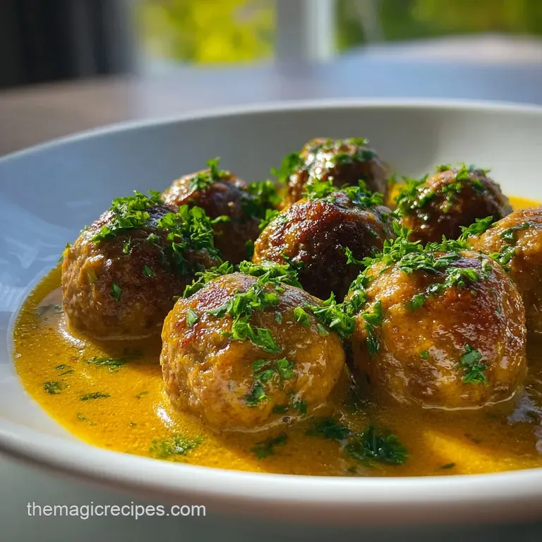 Meatballs in Velvety Almond Sauce