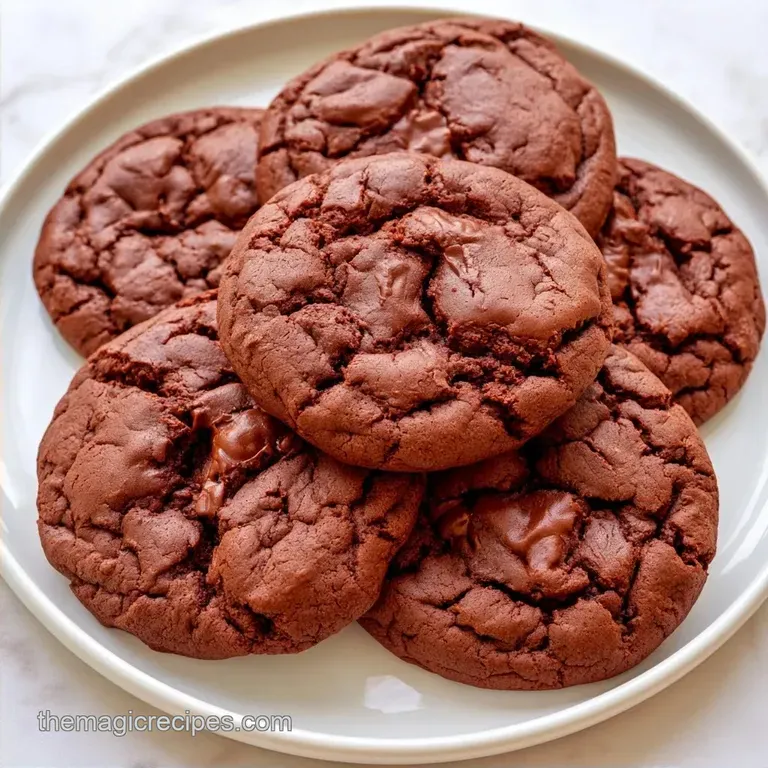 Halloween Chocolate Cookies with Black Cocoa
